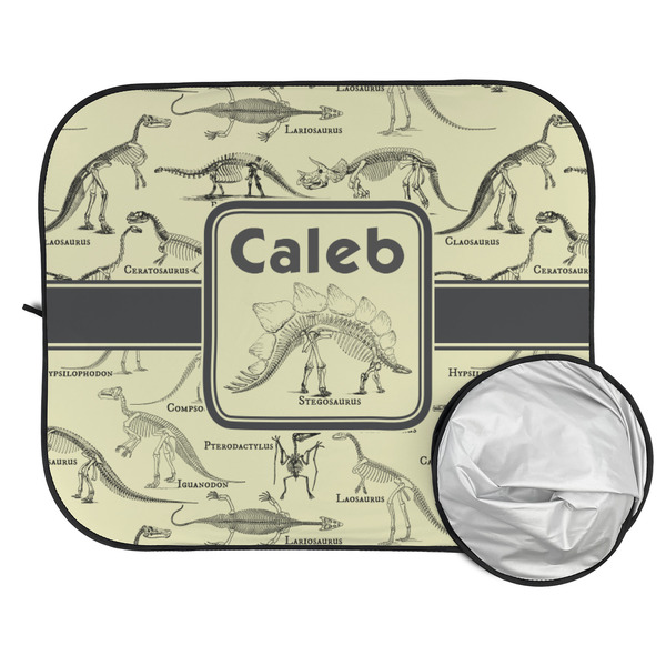 Dinosaur Skeletons Car Sun Shades - FOLDED & UNFOLDED