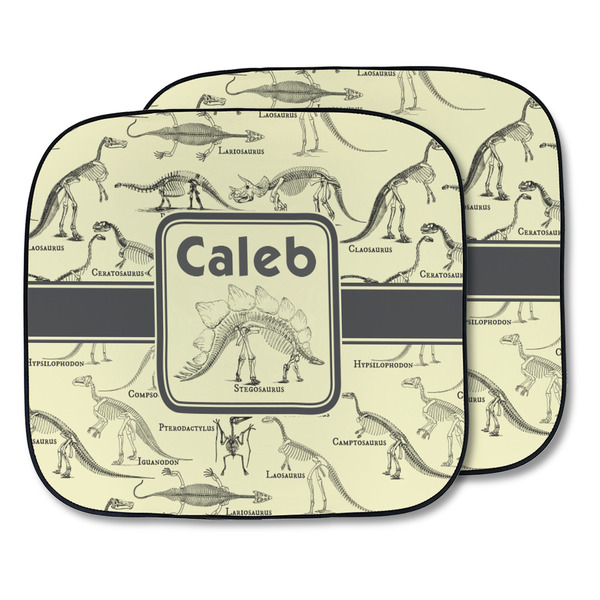 Custom Dinosaur Skeletons Car Sun Shade - Two Piece (Personalized)
