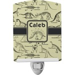 Dinosaur Skeletons Ceramic Night Light (Personalized)