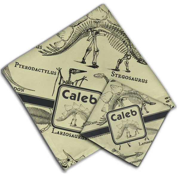 Dinosaur Skeletons Cloth Napkins - Personalized Lunch & Dinner (PARENT MAIN)