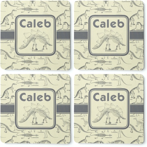 Dinosaur Skeletons Coaster Rubber Back - Apvl