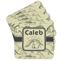 Dinosaur Skeletons Cork Coaster - Set of 4 w/ Name or Text