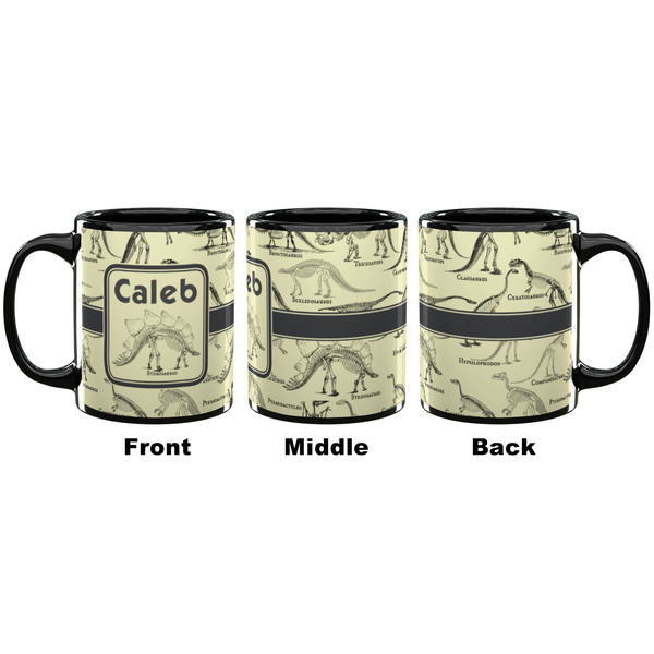 Dinosaur Skeletons Coffee Mug - 11 oz - Black APPROVAL
