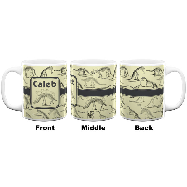 Dinosaur Skeletons Coffee Mug - 11 oz - White APPROVAL