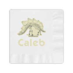 Dinosaur Skeletons Coined Cocktail Napkins (Personalized)
