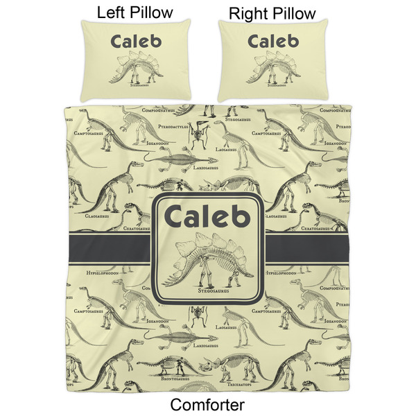 Dinosaur Skeletons Comforter Set - Queen - Approval