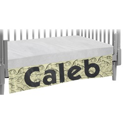 Dinosaur Skeletons Crib Skirt (Personalized)