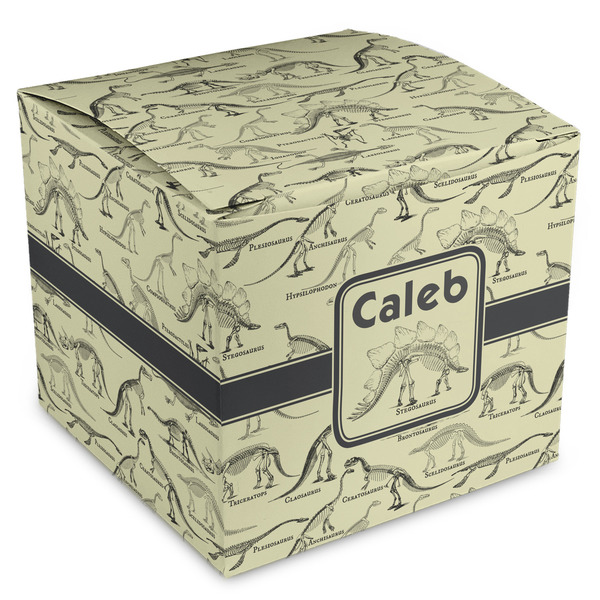 Custom Dinosaur Skeletons Cube Favor Gift Boxes (Personalized)