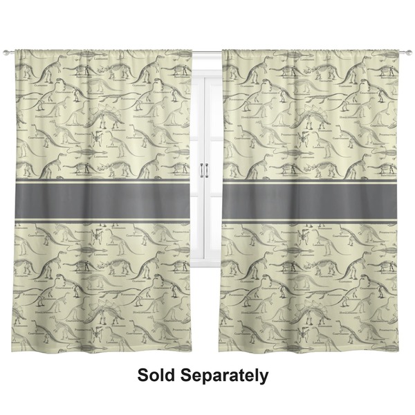 Dinosaur Skeletons Curtains