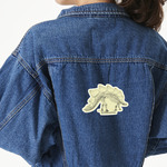 Dinosaur Skeletons Twill Iron On Patch - Custom Shape - X-Large