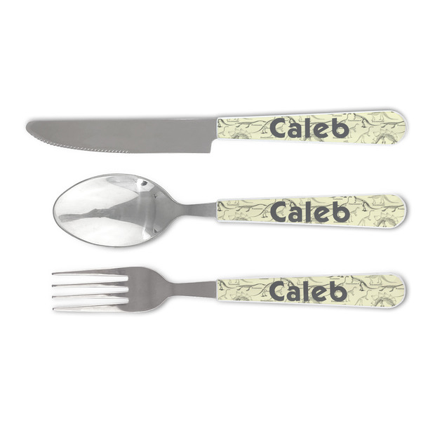 Custom Dinosaur Skeletons Cutlery Set (Personalized)