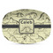 Dinosaur Skeletons Plastic Platter - Microwave & Oven Safe Composite Polymer (Personalized)