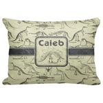 Dinosaur Skeletons Decorative Baby Pillowcase - 16"x12" (Personalized)