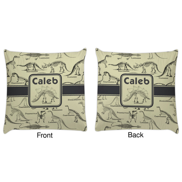 Dinosaur Skeletons Decorative Pillow Case - Approval