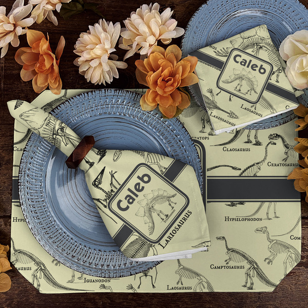 Dinosaur Skeletons Dining Set