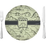 Dinosaur Skeletons 10" Glass Lunch / Dinner Plates - Single or Set (Personalized)