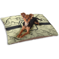 Dinosaur Skeletons Dog Bed - Small w/ Name or Text