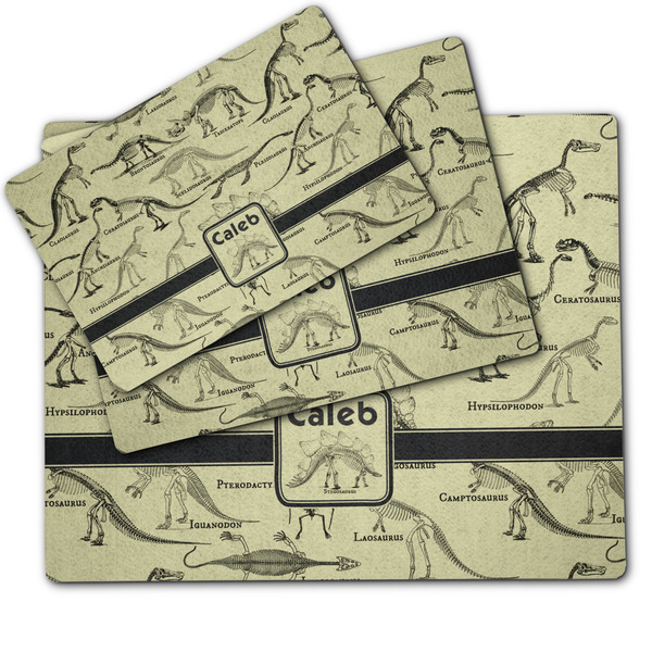 Dinosaur Skeletons Dog Food Mat - MAIN (sm, med, lrg)