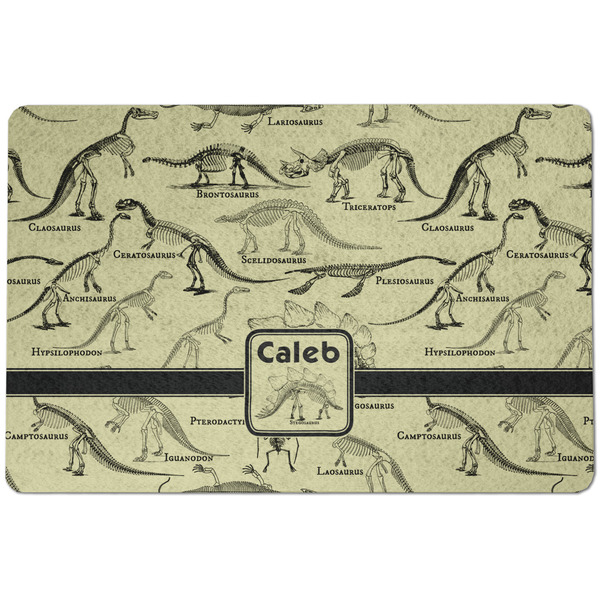 Dinosaur Skeletons Dog Food Mat - Small without bowls