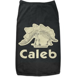 Dinosaur Skeletons Black Pet Shirt - 3XL (Personalized)