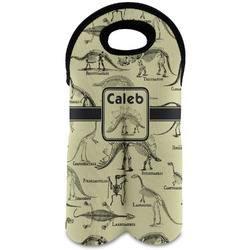 Dinosaur Skeletons Wine Tote Bag (2 Bottles) (Personalized)
