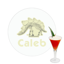 Dinosaur Skeletons Printed Drink Topper -  2.5" (Personalized)