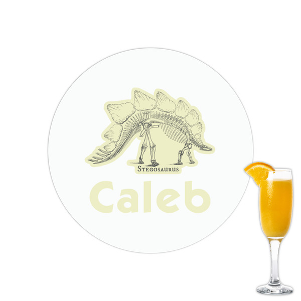 Custom Dinosaur Skeletons Printed Drink Topper - 2.15" (Personalized)