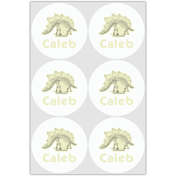 Dinosaur Skeletons Drink Topper - XLarge - Set of 6