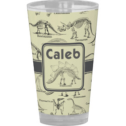 Dinosaur Skeletons Pint Glass - Full Color (Personalized)