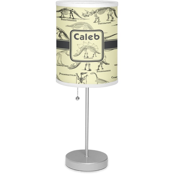 Custom Dinosaur Skeletons Lamp with Drum Shade (Personalized)
