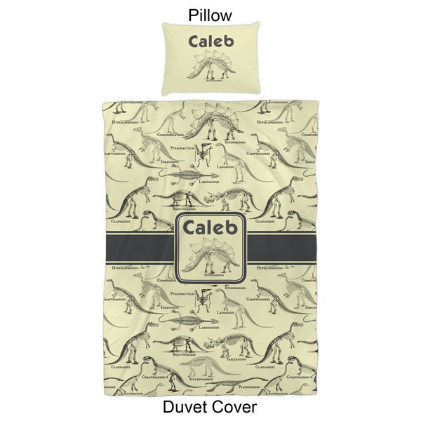 Dinosaur Skeletons Duvet Cover Set - Twin XL - Approval