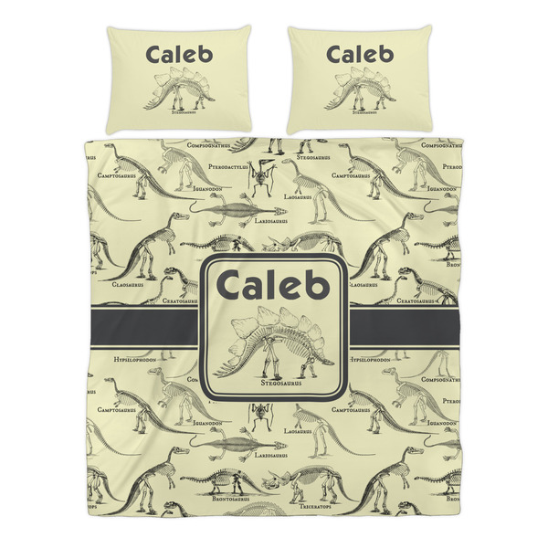 Dinosaur Skeletons Duvet cover Set - Queen - Alt Approval