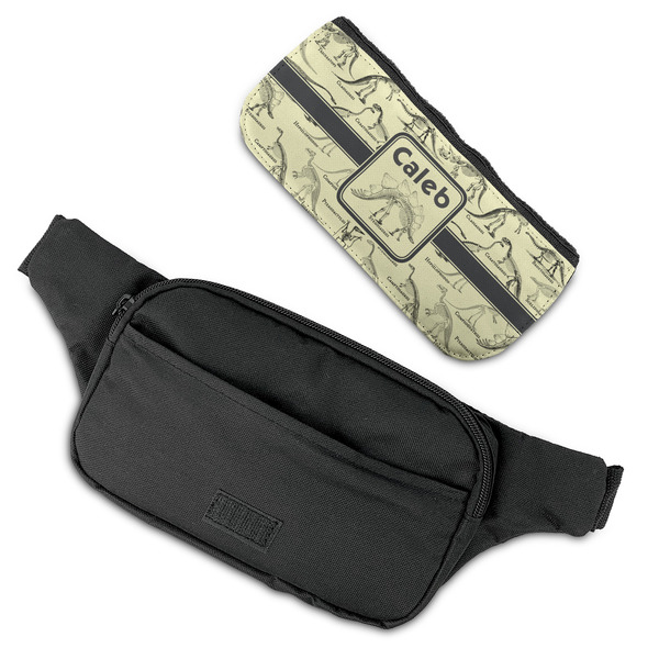 Dinosaur Skeletons Fanny Packs - FLAT (flap off)