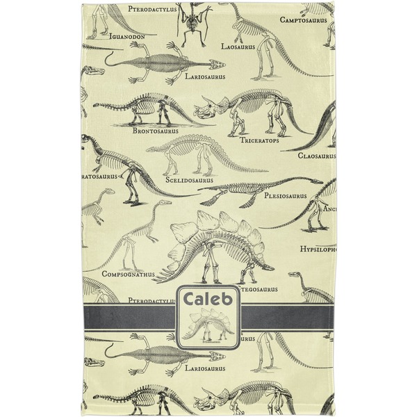 Dinosaur Skeletons Finger Tip Towel - Full View