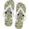 Dinosaur Skeletons Flip Flops - Small (Personalized)