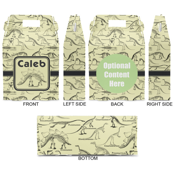 Dinosaur Skeletons Gable Favor Box - Approval