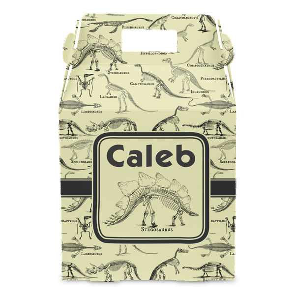Dinosaur Skeletons Gable Favor Box - Front