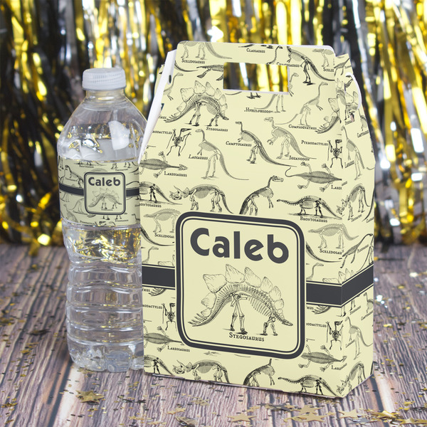 Dinosaur Skeletons Gable Favor Box - In Context