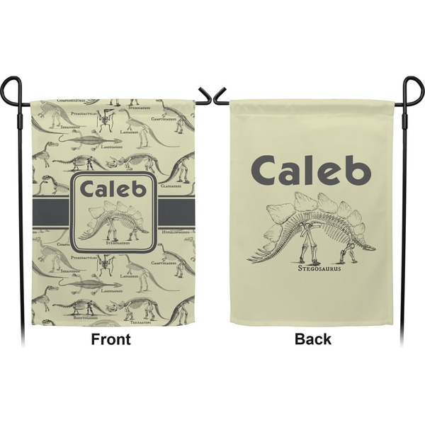 Dinosaur Skeletons Garden Flag - Double Sided Front and Back
