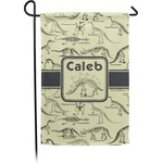 Dinosaur Skeletons Small Garden Flag - Double Sided w/ Name or Text