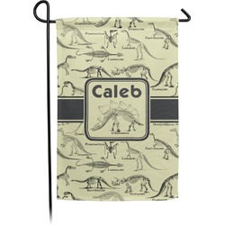 Dinosaur Skeletons Small Garden Flag - Double Sided w/ Name or Text