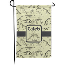 Dinosaur Skeletons Small Garden Flag - Single Sided w/ Name or Text