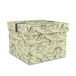Dinosaur Skeletons Gift Box with Lid - Canvas Wrapped - Medium (Personalized)