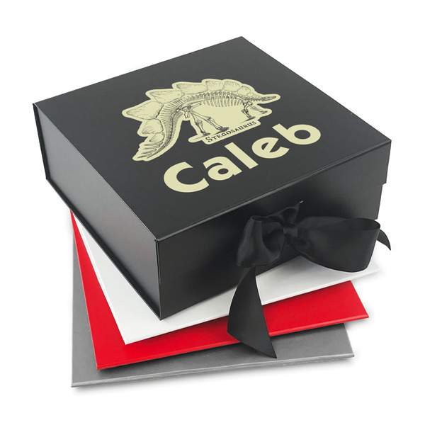 Custom Dinosaur Skeletons Gift Box with Magnetic Lid (Personalized)