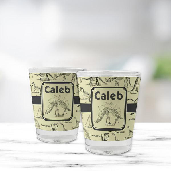Dinosaur Skeletons Glass Shot Glass - Standard - LIFESTYLE