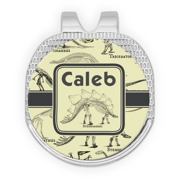 Custom Dinosaur Skeletons Golf Ball Marker - Hat Clip - Silver