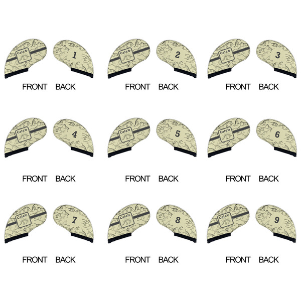 Dinosaur Skeletons Golf Club Covers - APPROVAL (set of 9)