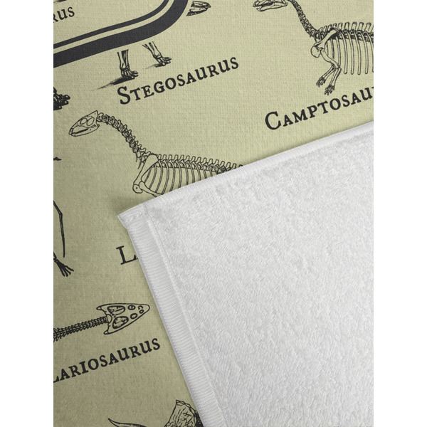 Dinosaur Skeletons Golf Towel - Detail