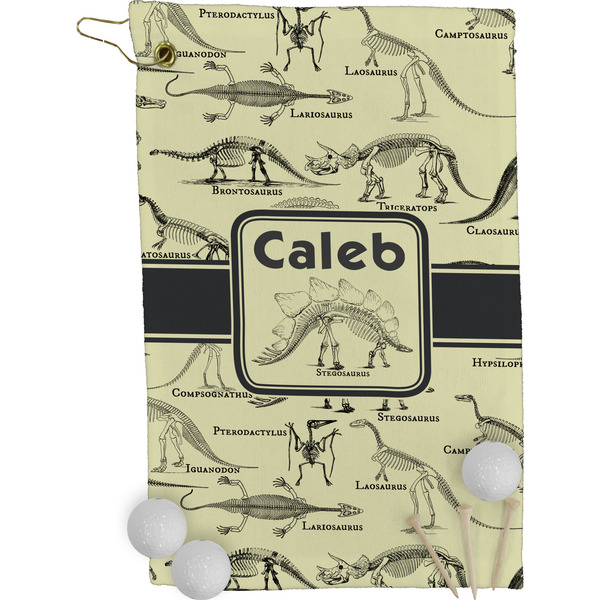 Dinosaur Skeletons Golf Towel (Personalized)