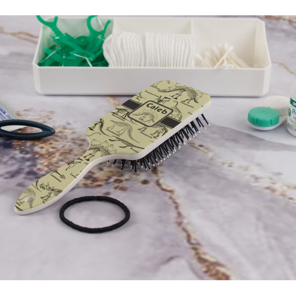 Dinosaur Skeletons Hair Brush - In Bathroom